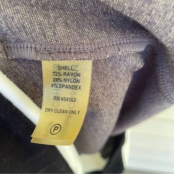 Calvin Klein Colorblock Puff Sleeve Midi Dress in Gray & Black Size M - Picture 6 of 9